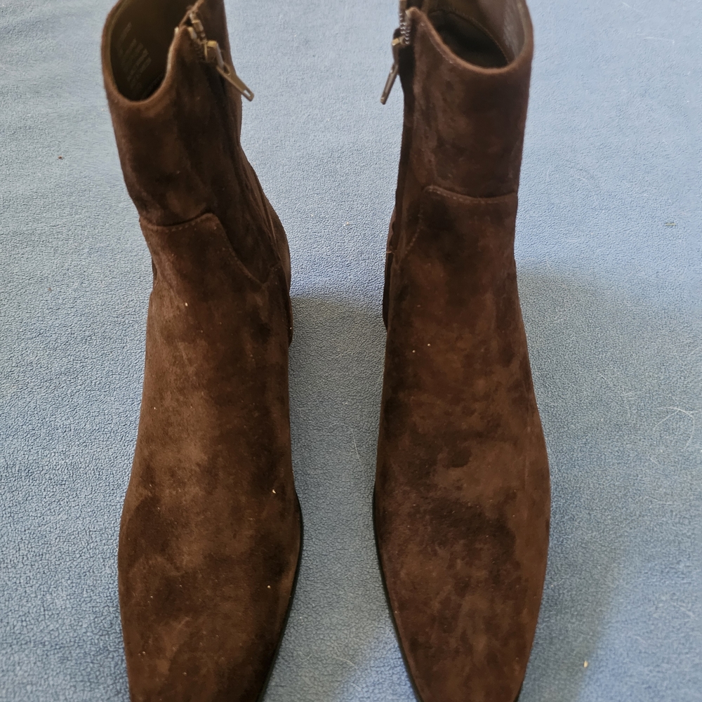New Steve Madden Women's Chocolate Brown Suede Ankle Boots 8.5